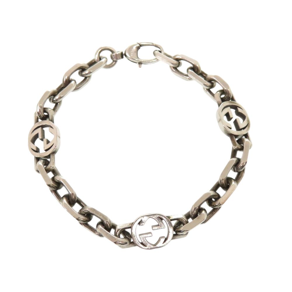 Gucci Interlocking G Chain 925 Sterling Silver Necklace — view 3