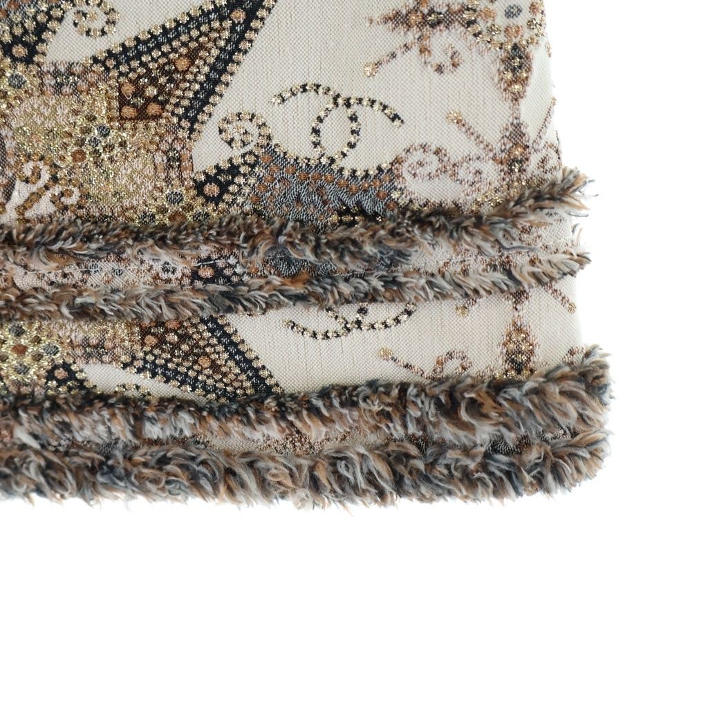 Chanel CC Logo Star Pattern Embroidery Polyester Nylon Sleeveless Top 8 Beige — view 6