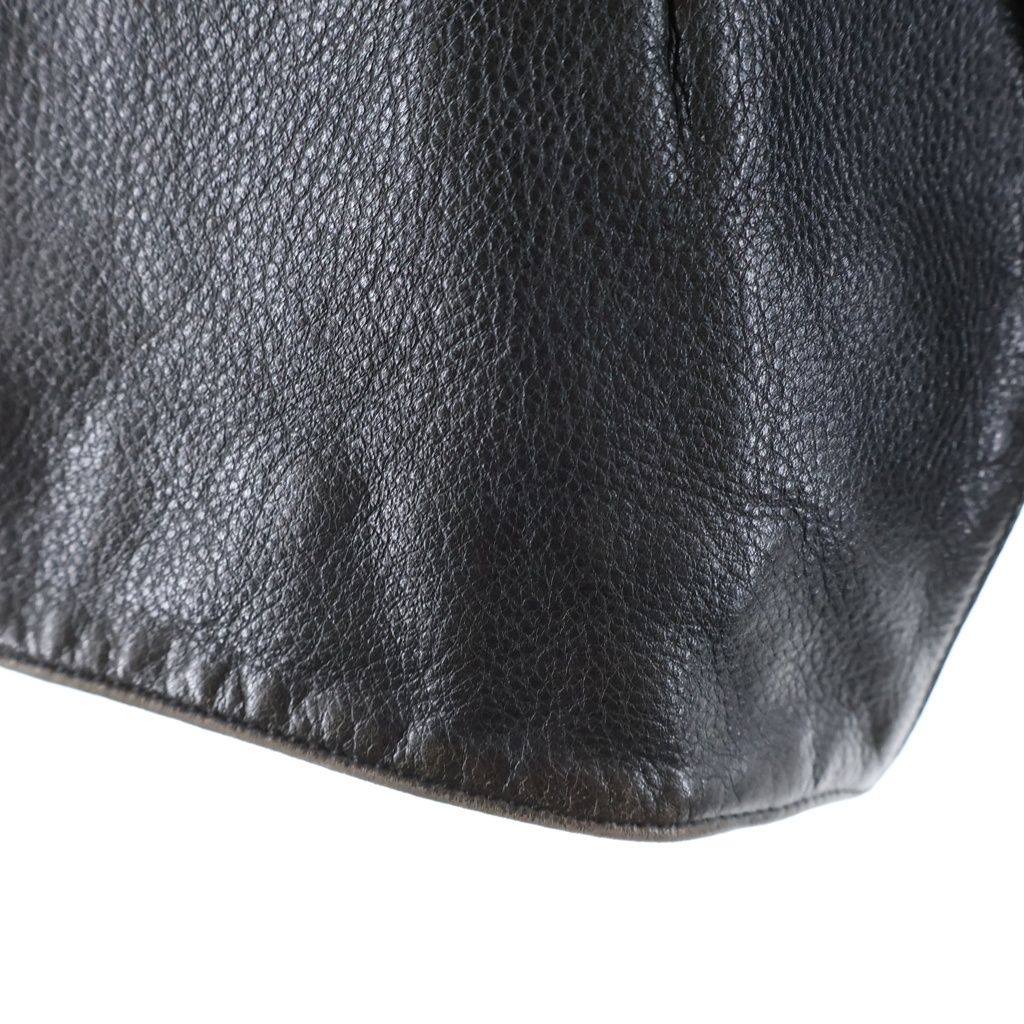 Chrome Hearts 4 Button Leather Vest Black — view 6