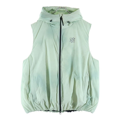 Loewe on Running Puffer Vest on Tie Dye Technical Shell Hooded Jacket Green