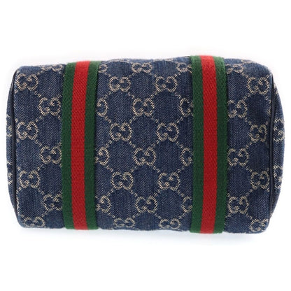 Gucci GG Denim Shoulder Bag Sherry Line Blue — view 4
