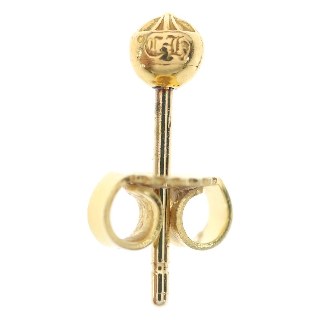 Chrome Hearts 22 Stud Ball Mini Cross Earrings Gold — view 6