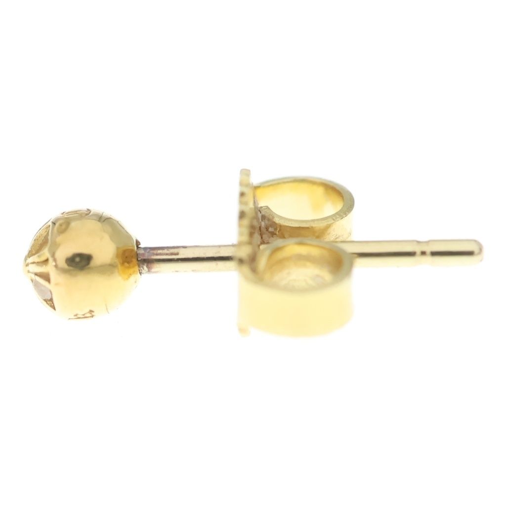 Chrome Hearts 22 Stud Ball Mini Cross Earrings Gold — view 3