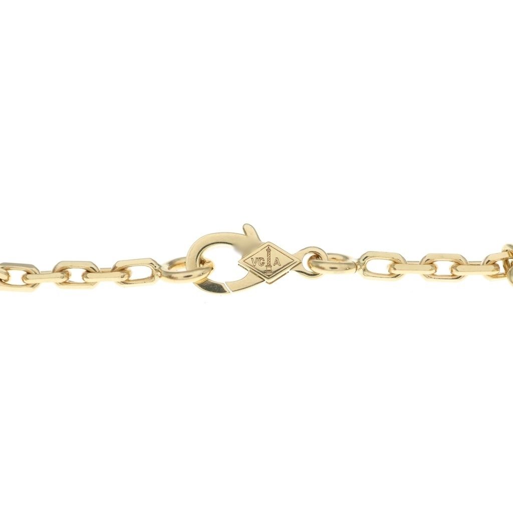 Van Cleef & Arpels Magic Alhambra 5 Motif Mother of Pearl Bracelet White Gray — view 5
