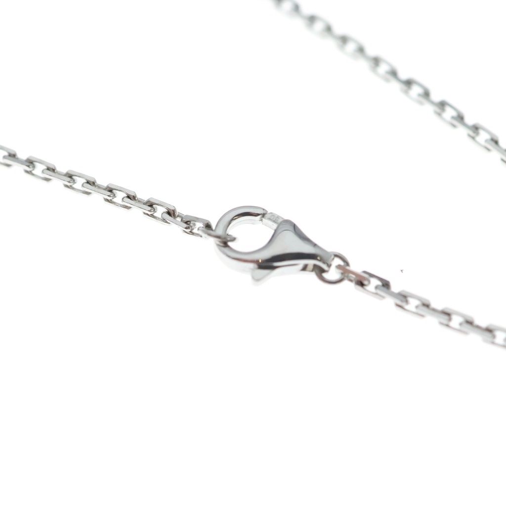 Cartier Love Circle Necklace Diamond 18k White Gold Pendant — view 4