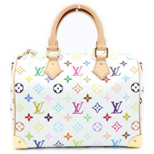Louis Vuitton Monogram Multicolor Speedy 25 Leather 2-Way Shoulder Bag Mini
