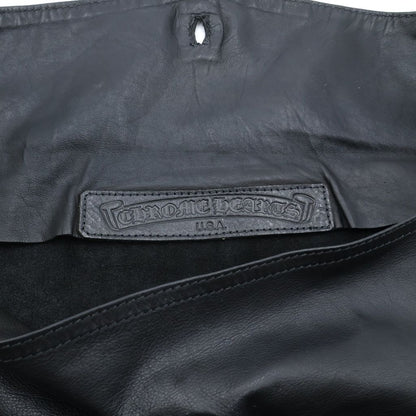 Chrome Hearts Horseshoe Button Leather Clutch Black — view 8
