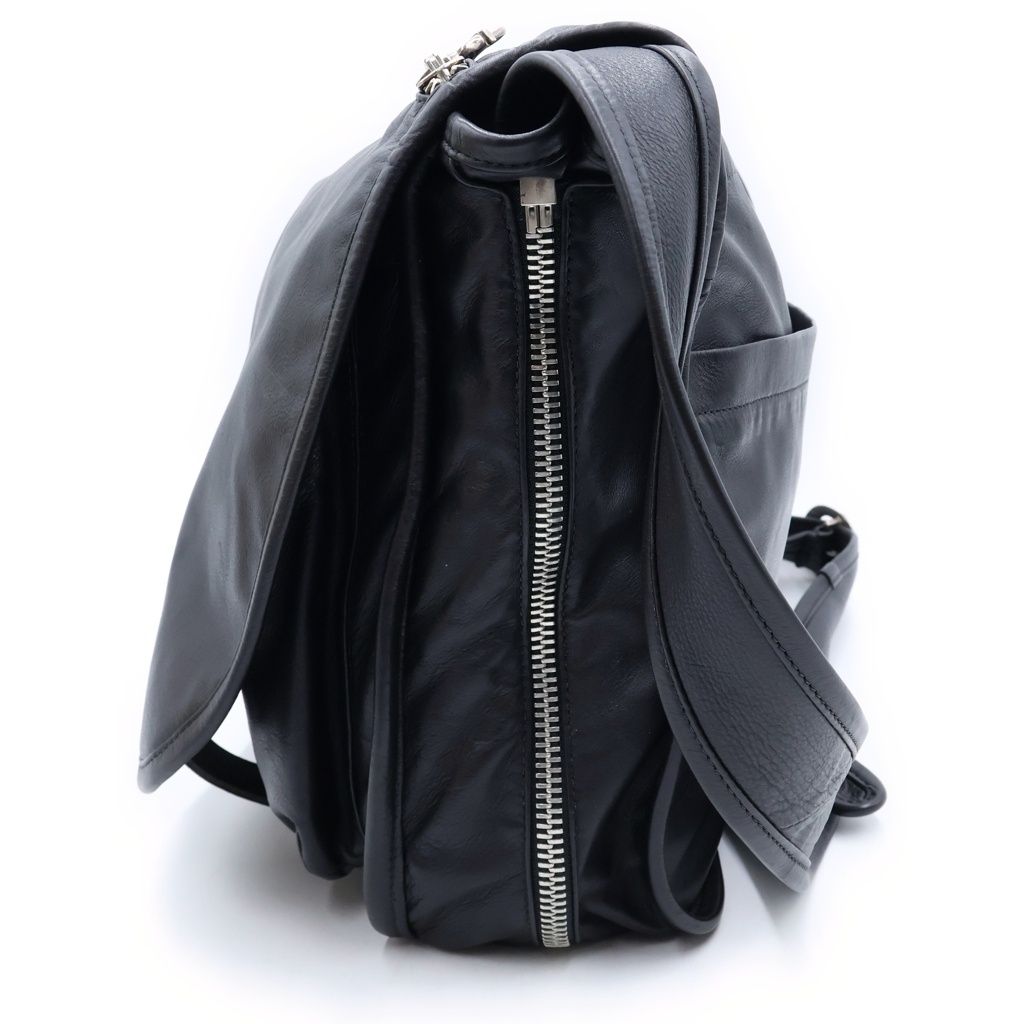 Chrome Hearts Soft Shoulder Large Bag Gunslinger Buckle Plain Black — view 3