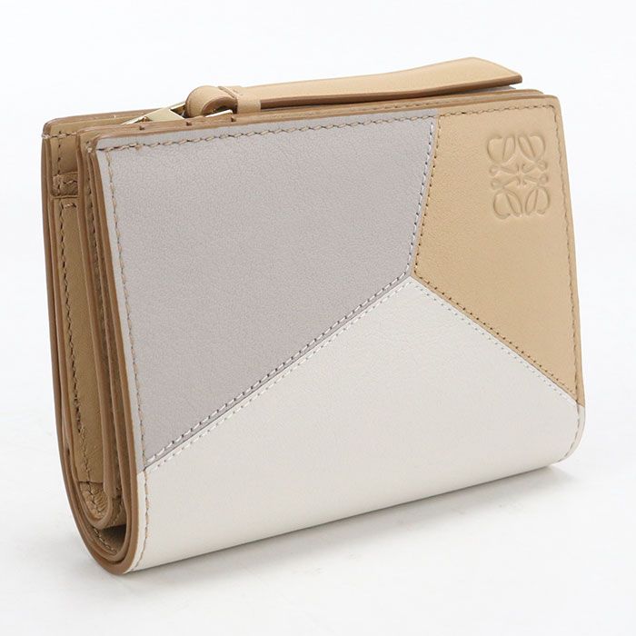 Loewe Compact Wallet Puzzle Bifold Calfskin