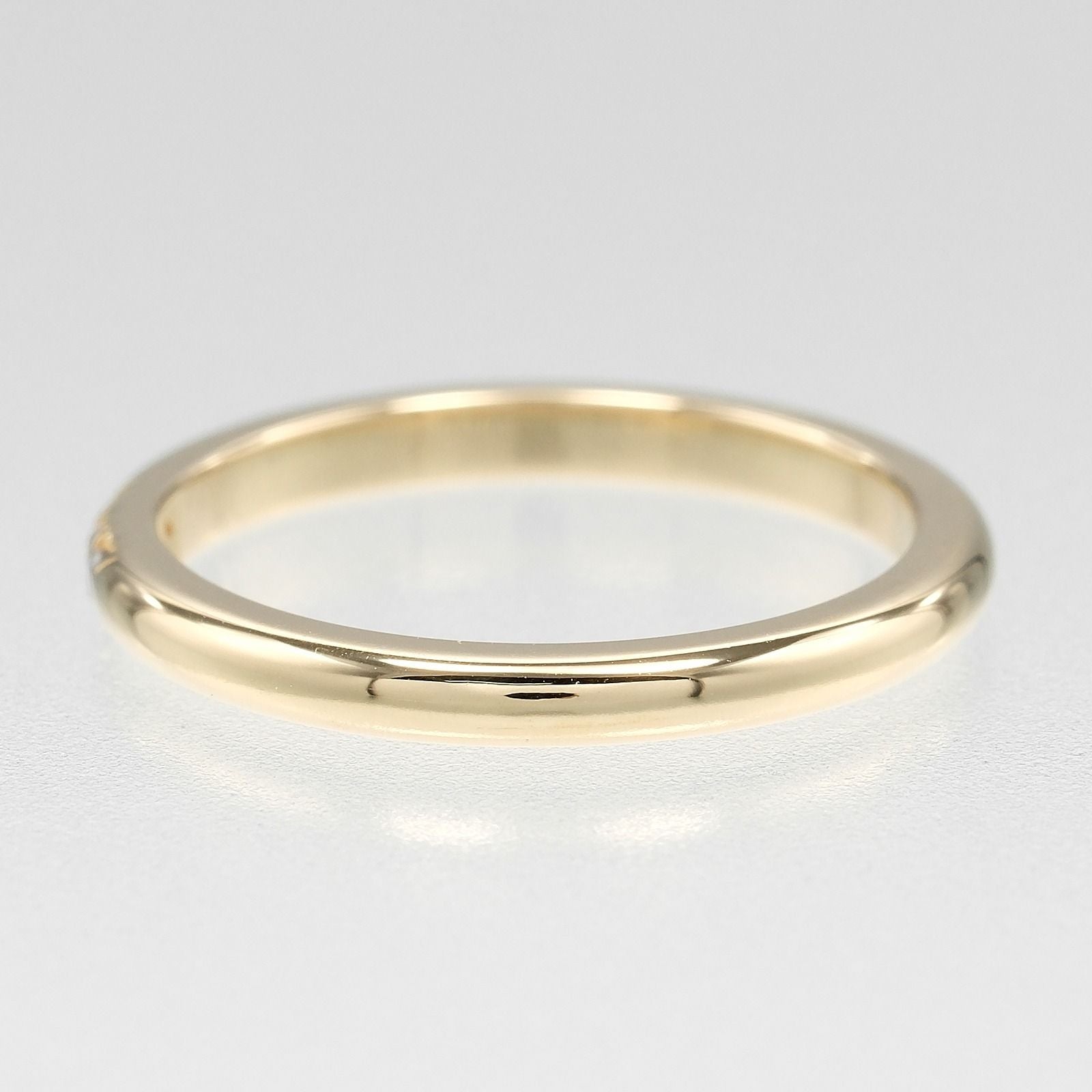 Tiffany & Co Forever Classic Band 18k Yellow Gold Diamond Ring — view 8