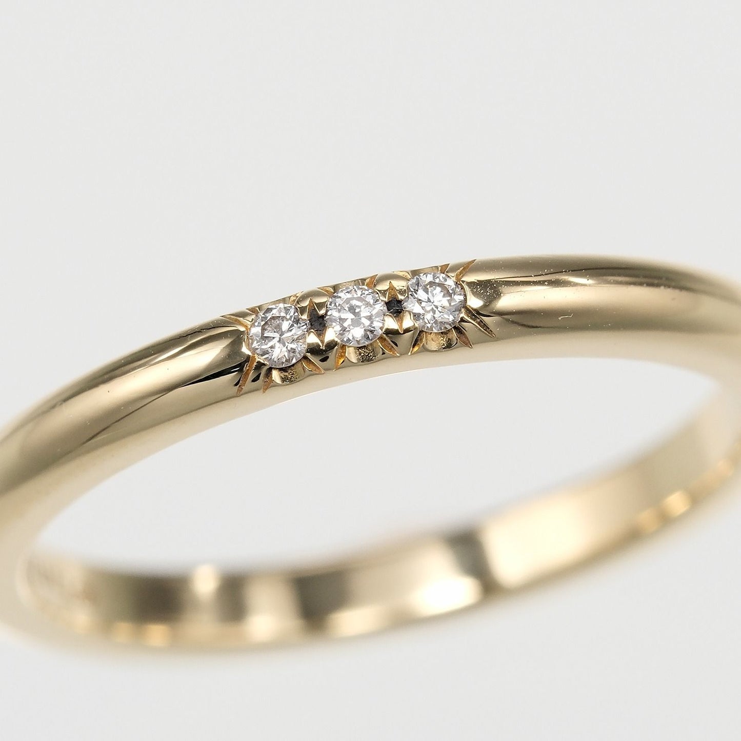 Tiffany & Co Forever Classic Band 18k Yellow Gold Diamond Ring — view 5
