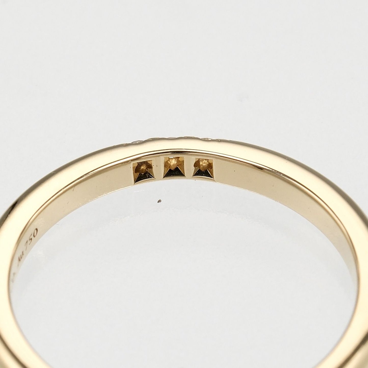 Tiffany & Co Forever Classic Band 18k Yellow Gold Diamond Ring — view 6