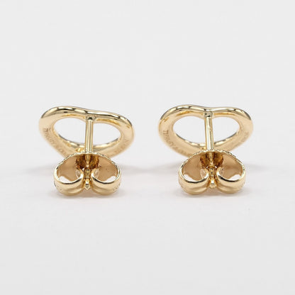 Tiffany & Co Open Heart 18k Yellow Gold Earrings — view 3