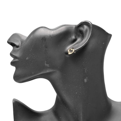 Tiffany & Co Open Heart 18k Yellow Gold Earrings — view 2