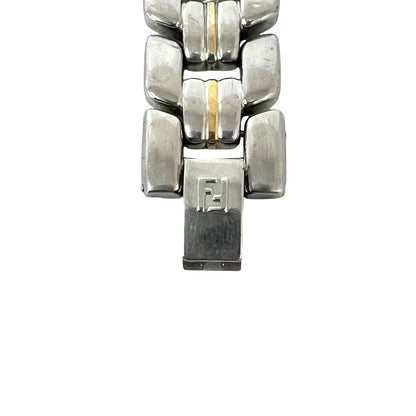 Fendi Vintage Stainless Quartz Watch Wrist Silver Gold — view 4