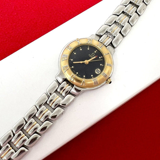 Fendi Vintage Stainless Quartz Watch Wrist Silver Gold