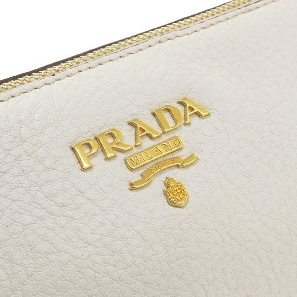 Prada Leather Pouch White — view 6
