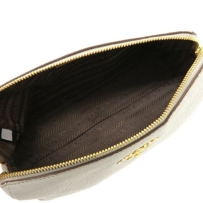 Prada Leather Pouch White — view 2