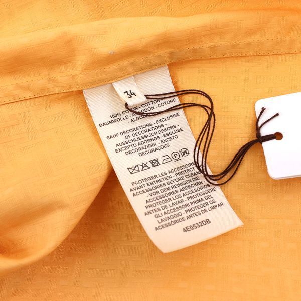Hermes Shirt Dress Orange — view 8