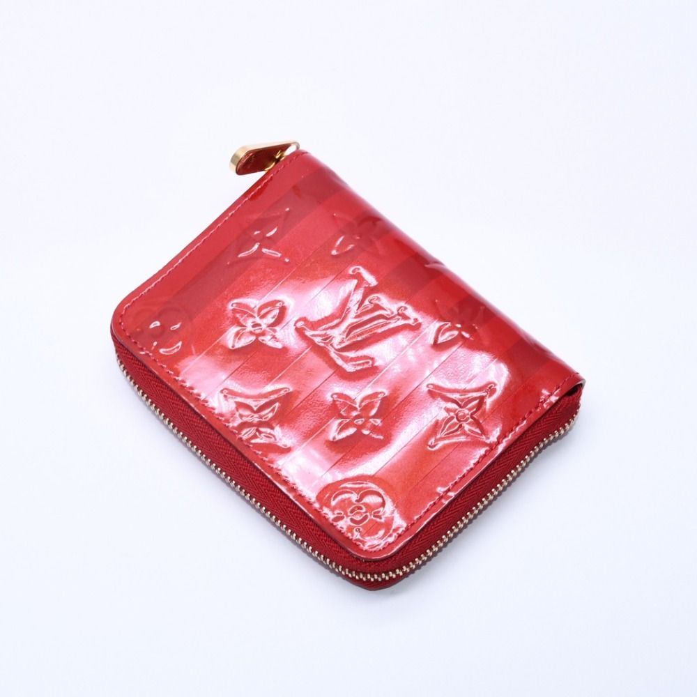 Louis Vuitton Wallet Monogram Vernis Zippy Coin Purse Pomme D'amour Gold — view 4