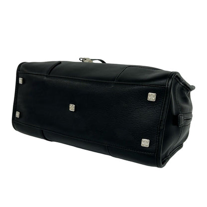 Loewe Amazona 28 Anagram Logo Leather Mini Boston Bag Tote Black — view 8