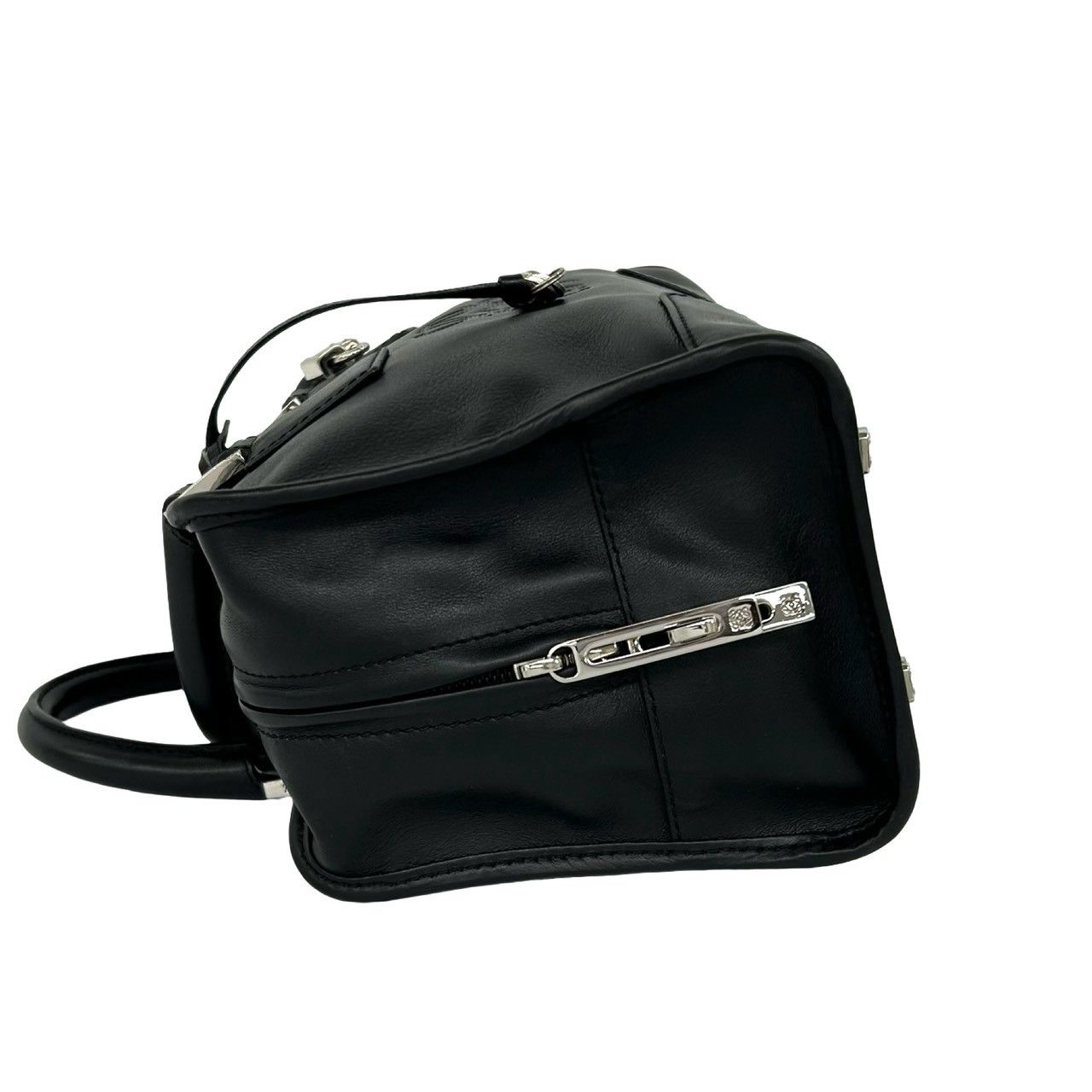Loewe Amazona 28 Anagram Logo Leather Mini Boston Bag Tote Black — view 5