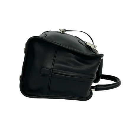 Loewe Amazona 28 Anagram Logo Leather Mini Boston Bag Tote Black — view 6