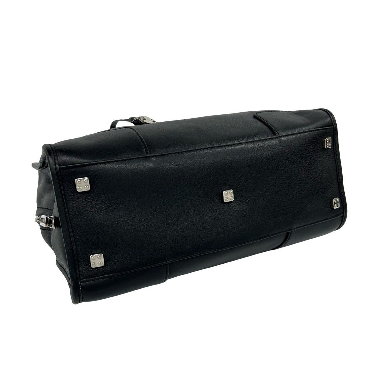 Loewe Amazona 28 Anagram Logo Leather Mini Boston Bag Tote Black — view 7
