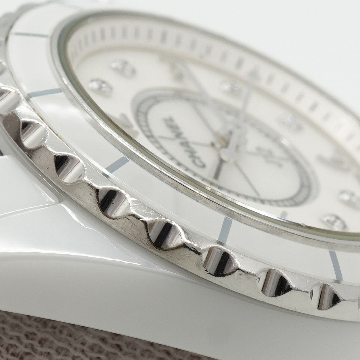 Chanel J12 Diamond White Dial Watch — view 8
