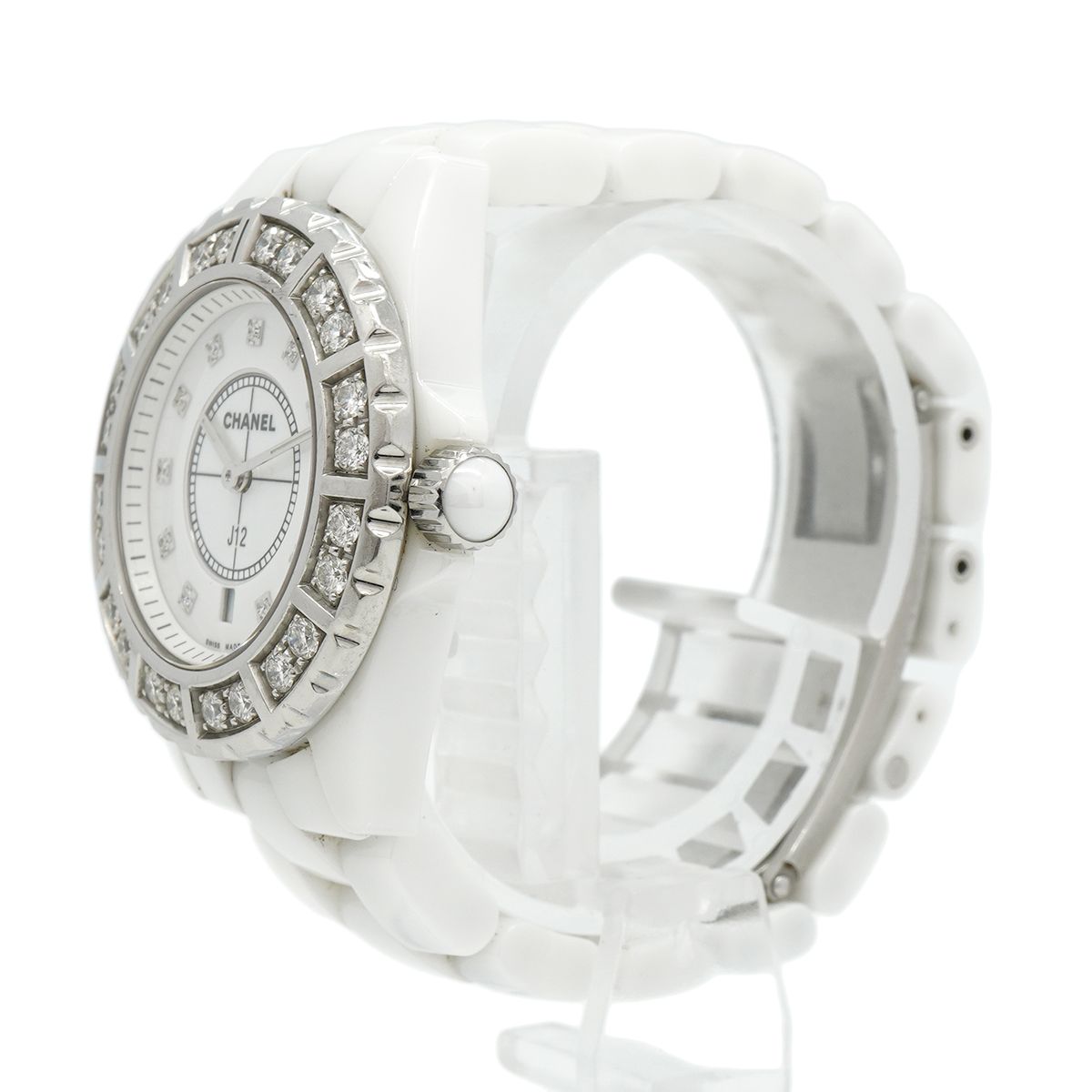 Chanel J12 Diamond White Dial Watch — view 2