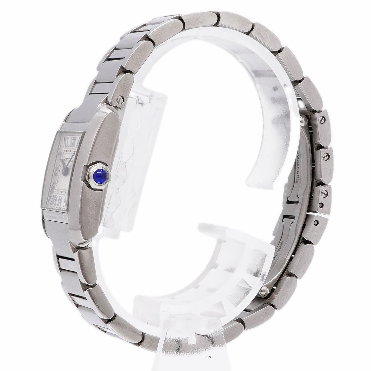 Cartier Tank Francaise SM Silver Dial Watch — view 2