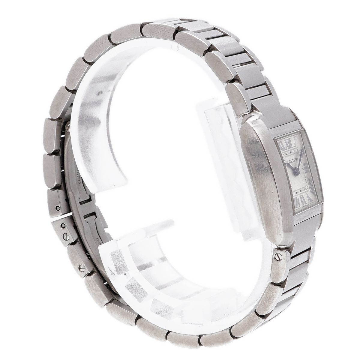 Cartier Tank Francaise SM Silver Dial Watch — view 3