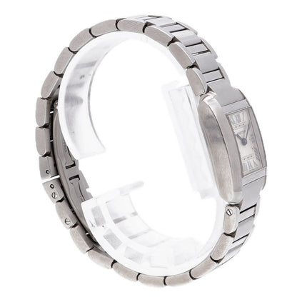 Cartier Tank Francaise SM Silver Dial Watch — view 3