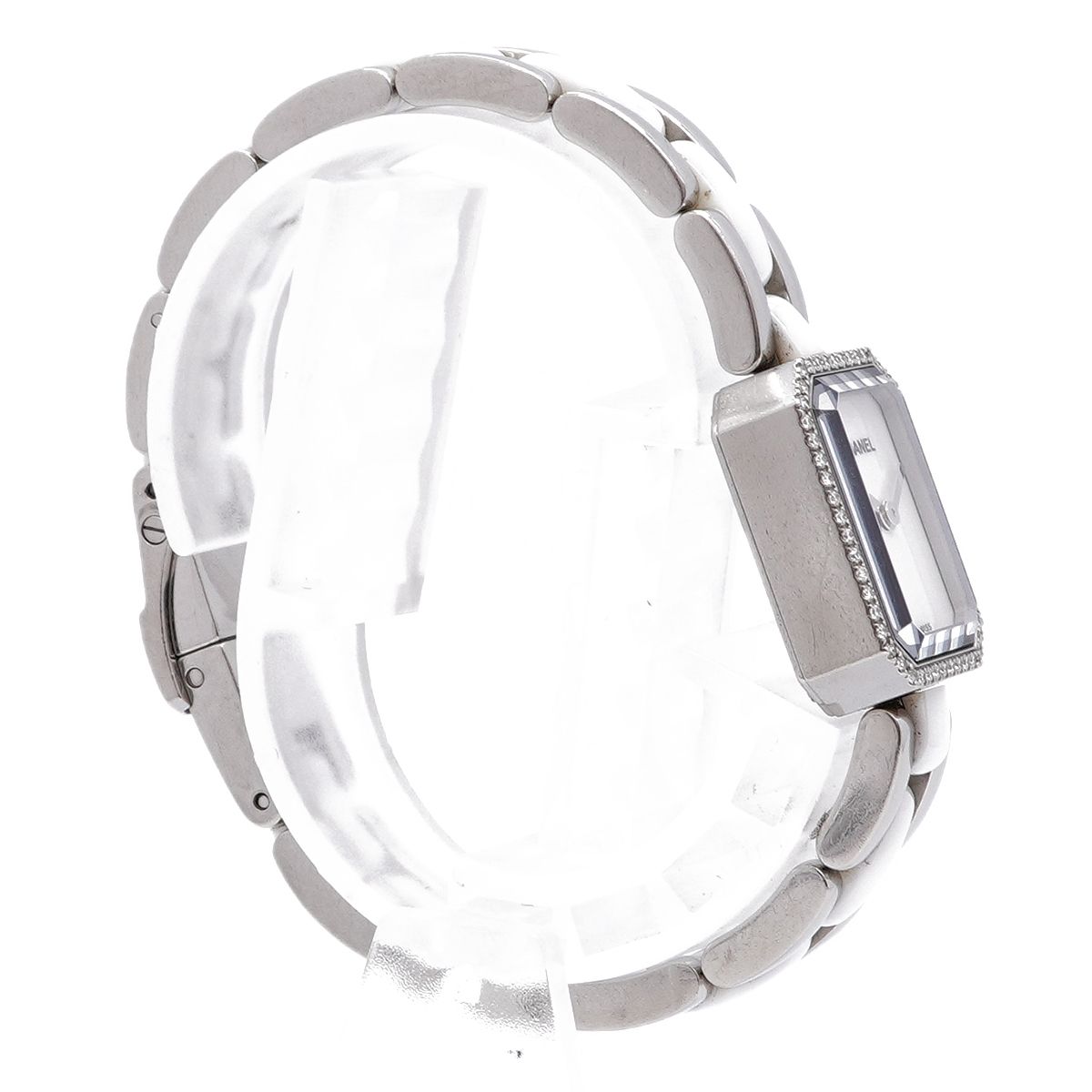 Chanel Premiere Ceramic Diamond White Dial Watch — view 3