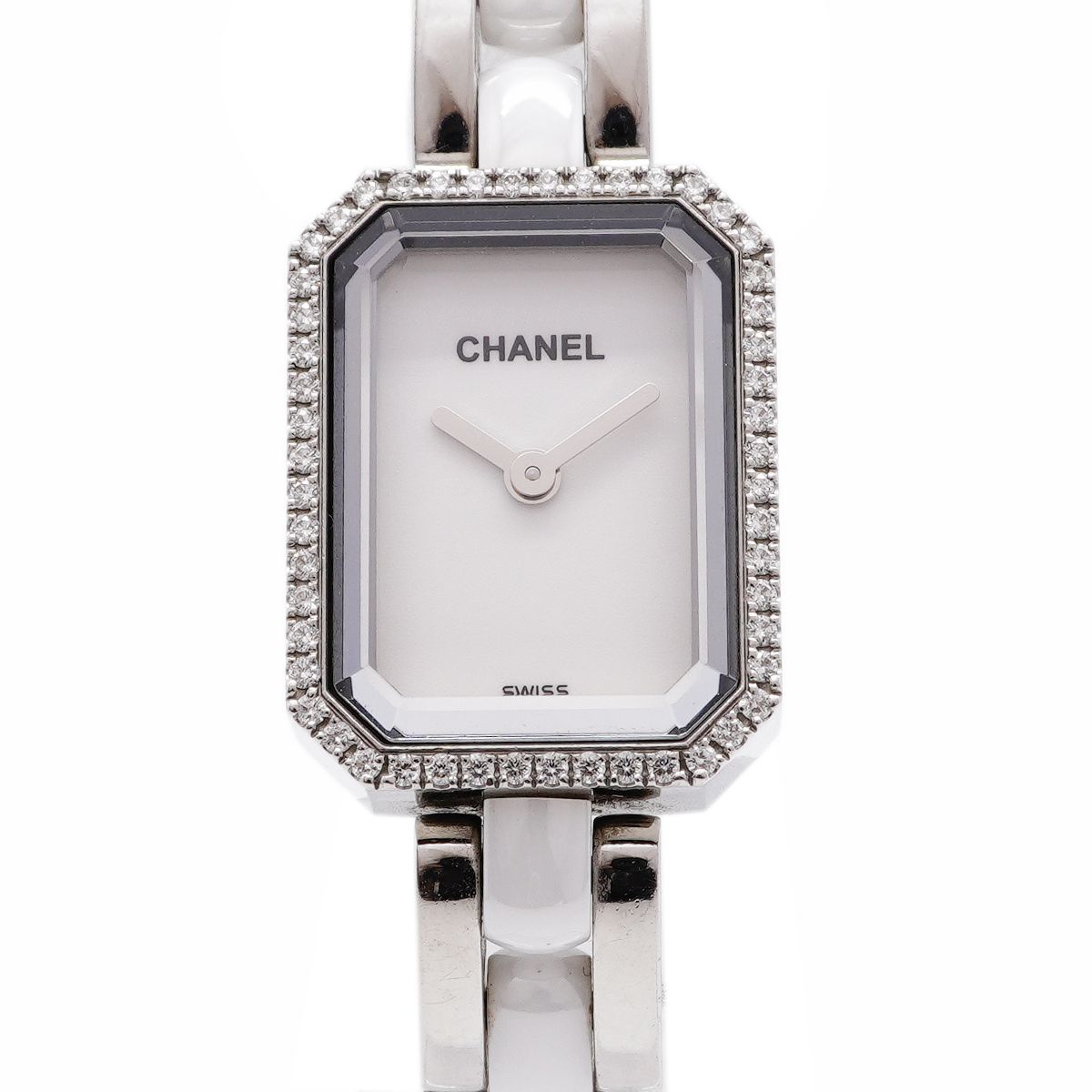 Chanel Premiere Ceramic Diamond White Dial Watch