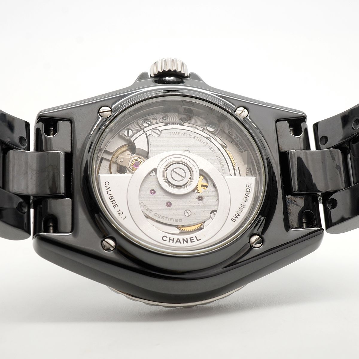 Chanel J12 Caliber 12.1 Diamond Bezel Black Dial Watch — view 5
