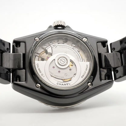 Chanel J12 Caliber 12.1 Diamond Bezel Black Dial Watch — view 5