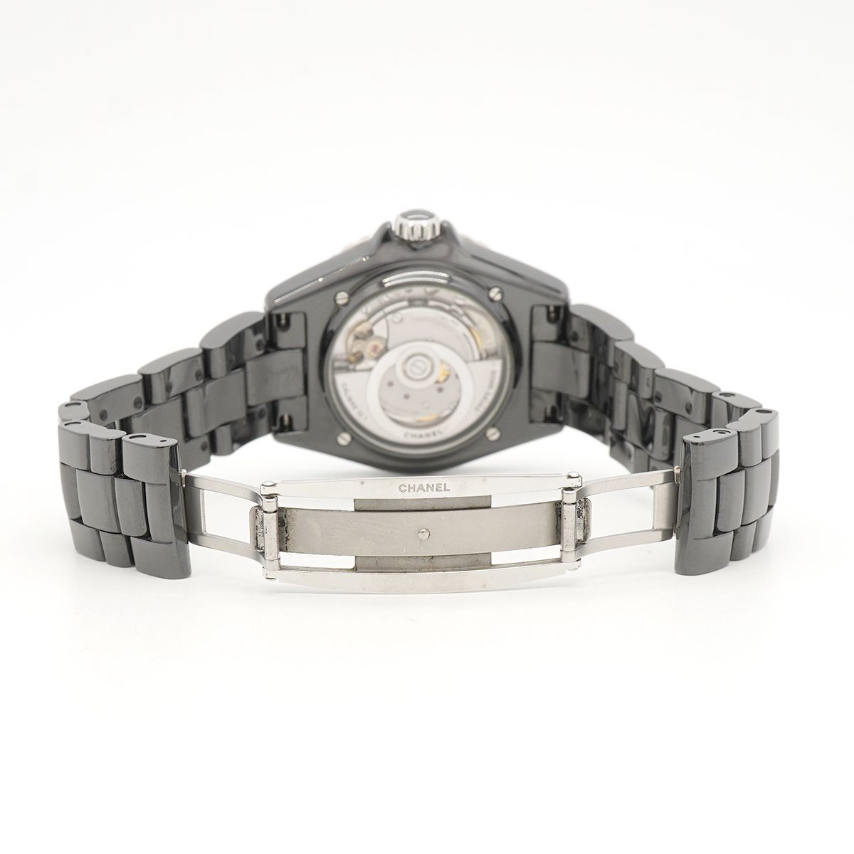 Chanel J12 Caliber 12.1 Diamond Bezel Black Dial Watch — view 4