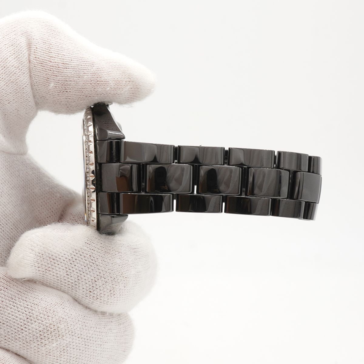 Chanel J12 Caliber 12.1 Diamond Bezel Black Dial Watch — view 6
