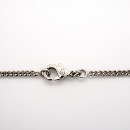 Chanel Necklace CC Logo Camellia Metal Rhinestone Silver — view 4