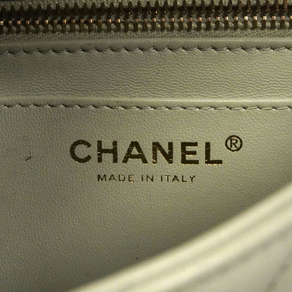 Chanel Shoulder Bag Mini Quilted Lambskin Green Champagne Gold — view 5