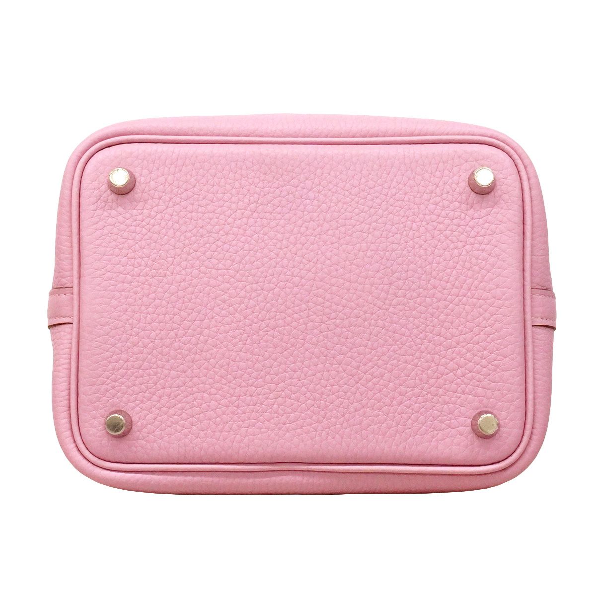 Hermes Handbag Picotin Lock PM Taurillon Clemence Mauve Sylvestre Silver — view 3