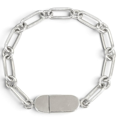 Gucci Oval Link Chain Bracelet Silver — view 2