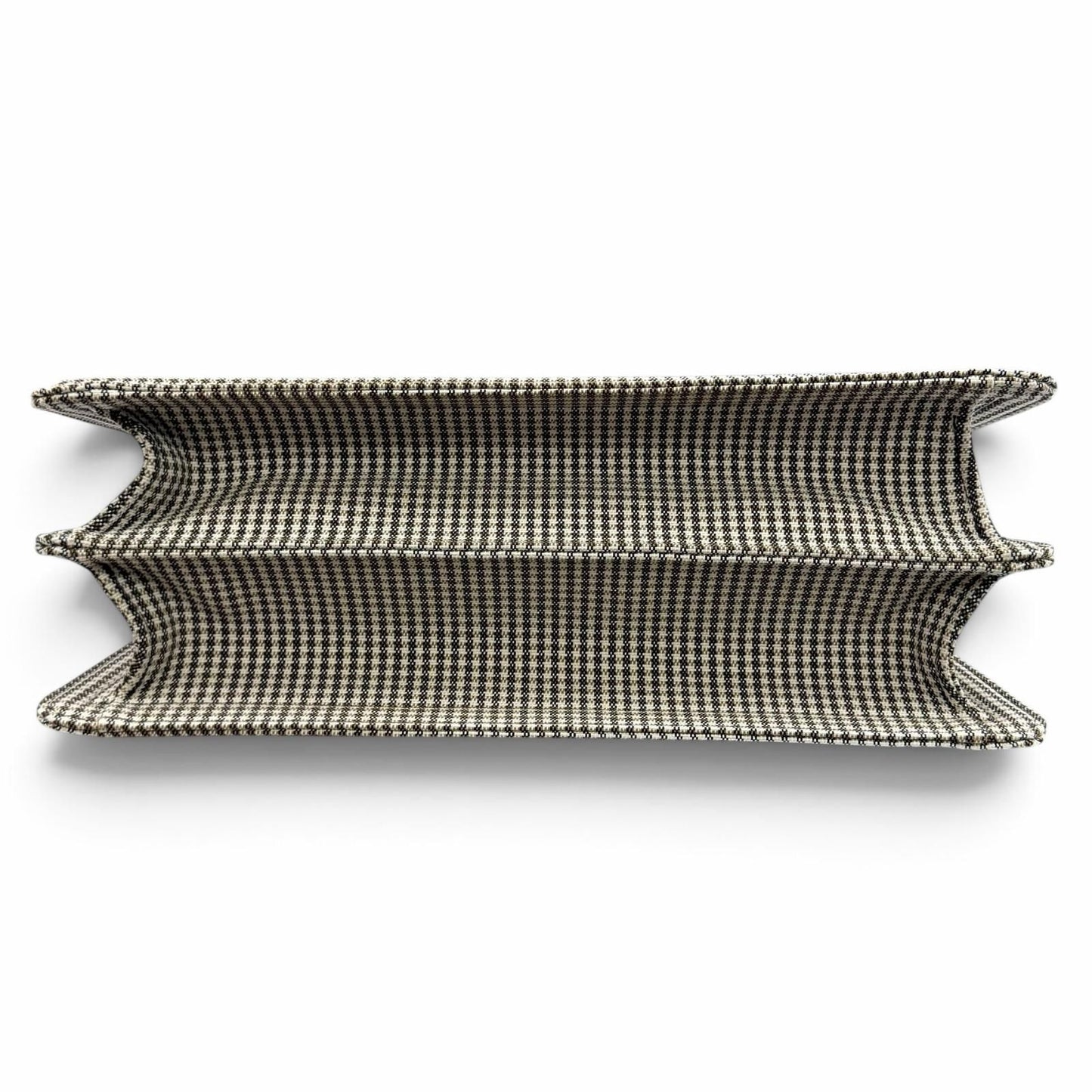 Fendi Peekaboo ISeeU Medium Canvas Houndstooth Lining Zucca Pattern Leather — view 6