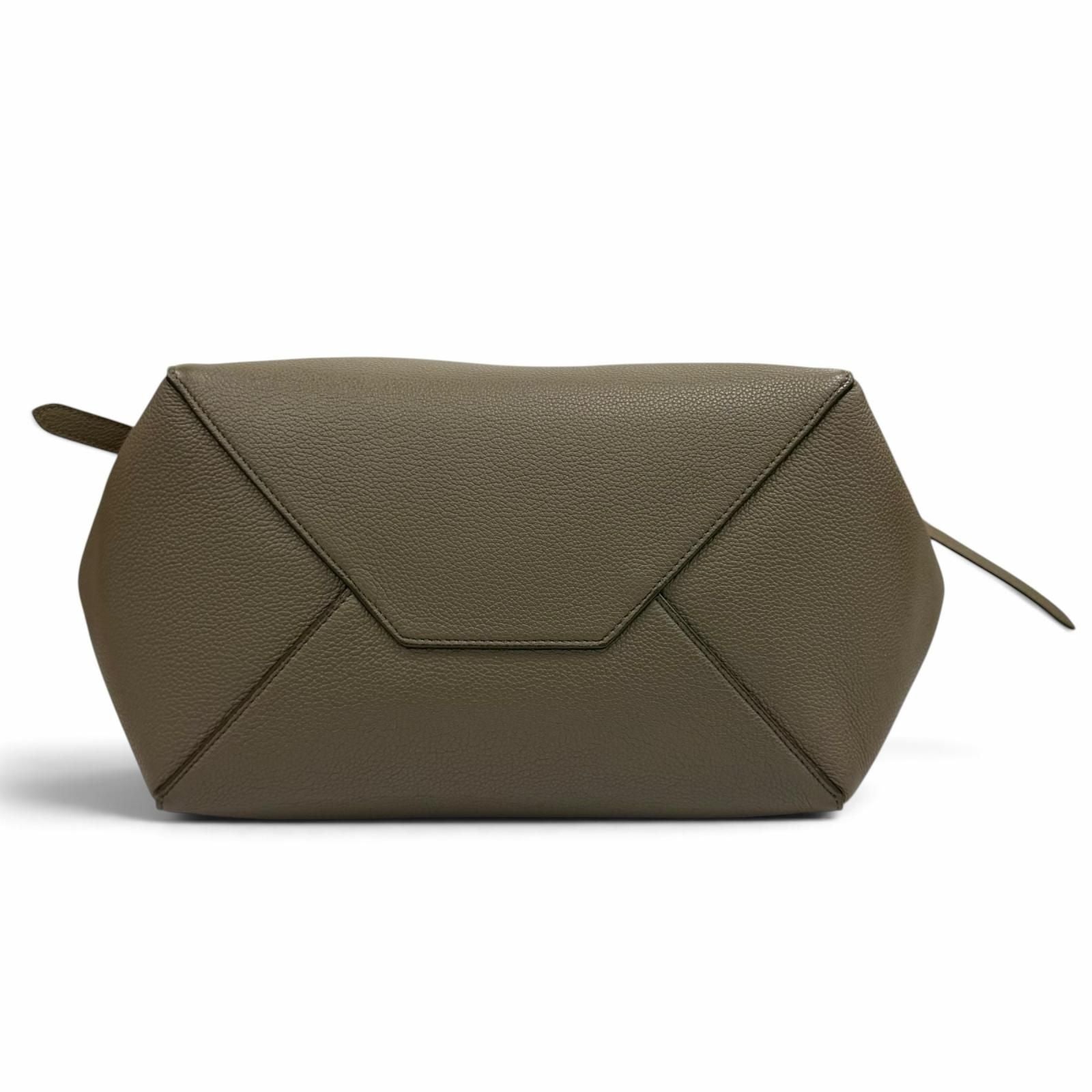Celine Cabas Phantom Small Taupe Logo Leather Tote Bag — view 5