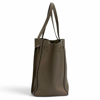 Celine Cabas Phantom Small Taupe Logo Leather Tote Bag — view 4