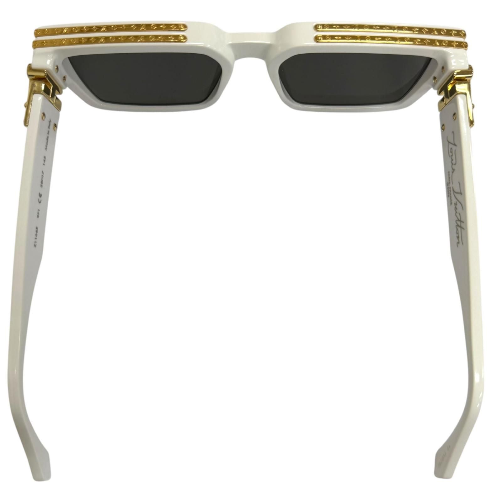 Louis Vuitton Sunglasses 1.1 Millionaire Mirror Lens White Gold 58 Eyewear — view 8
