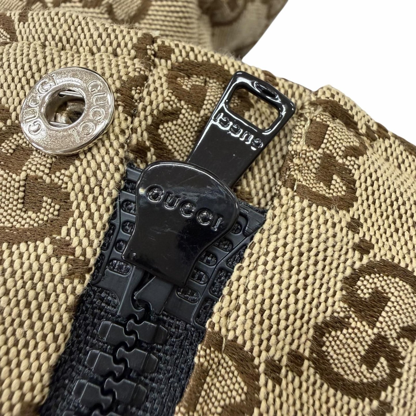 Gucci GG Canvas Bomber Jacket Down Brown 34 — view 8