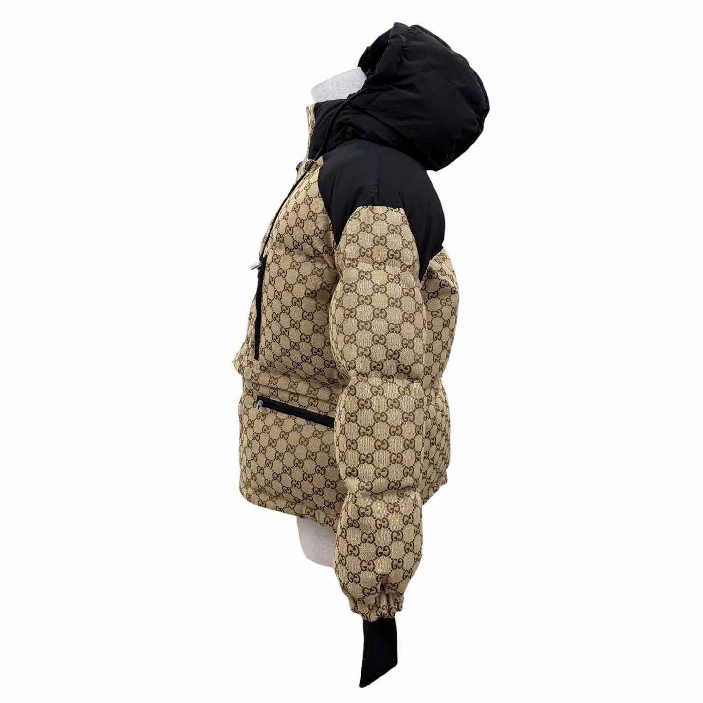 Gucci GG Canvas Bomber Jacket Down Brown 34 — view 4