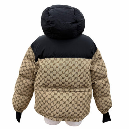 Gucci GG Canvas Bomber Jacket Down Brown 34 — view 5